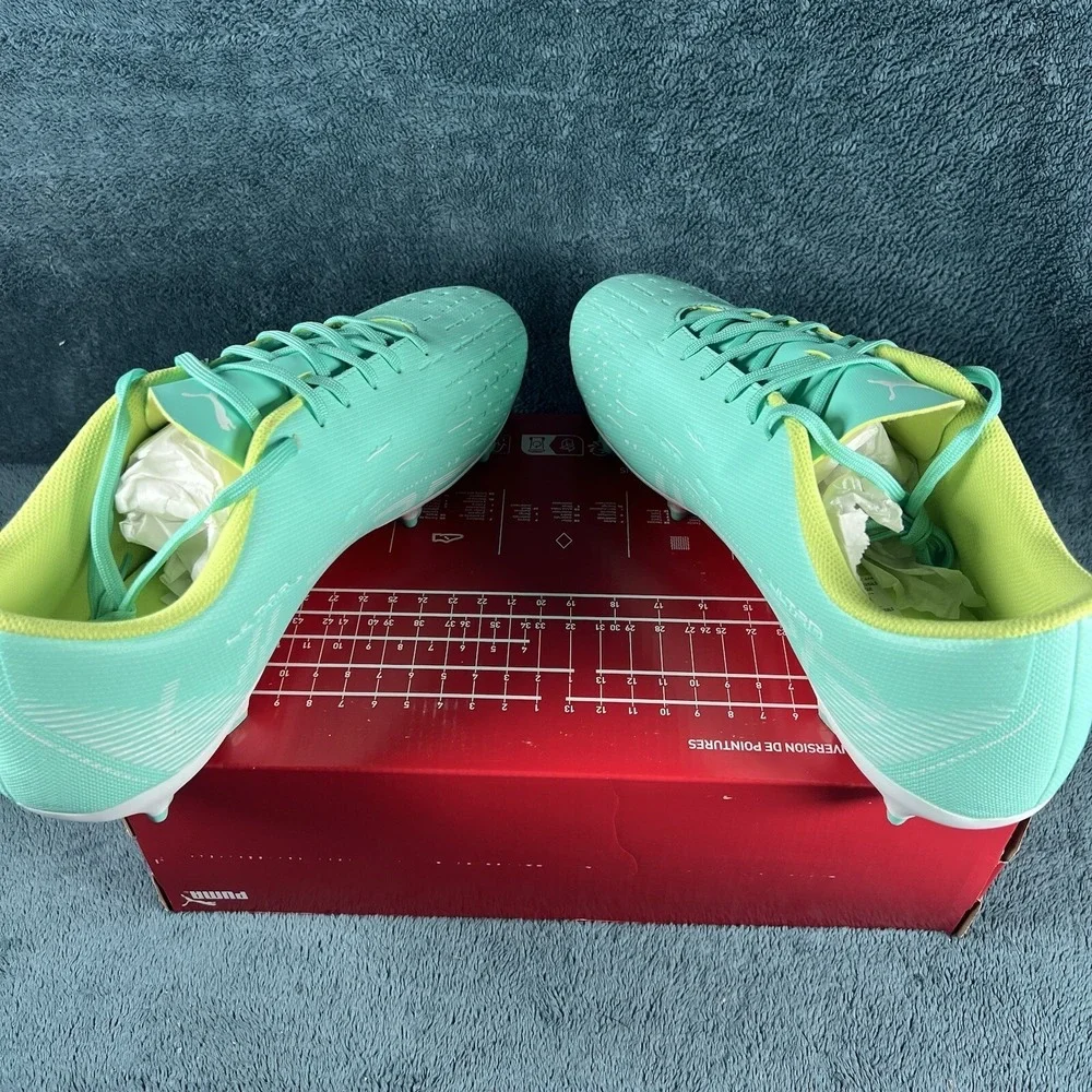 Puma Ultra Play FG AG Soccer Cleats Shoes Teal White Mens Size‎ 13